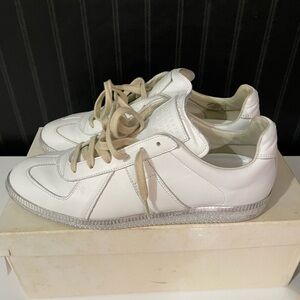 Maison Martin Margiela White and Silver Sneakers